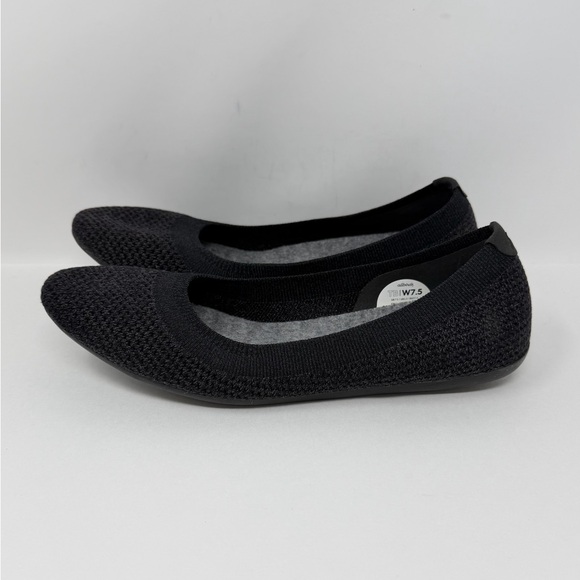 Allbirds Tree Breezer Flats Jet Black Size 7.5 - Picture 3 of 9